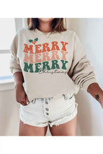 Load image into Gallery viewer, MERRY CHRISTMAS GRAPHIC SWEATSHIRT