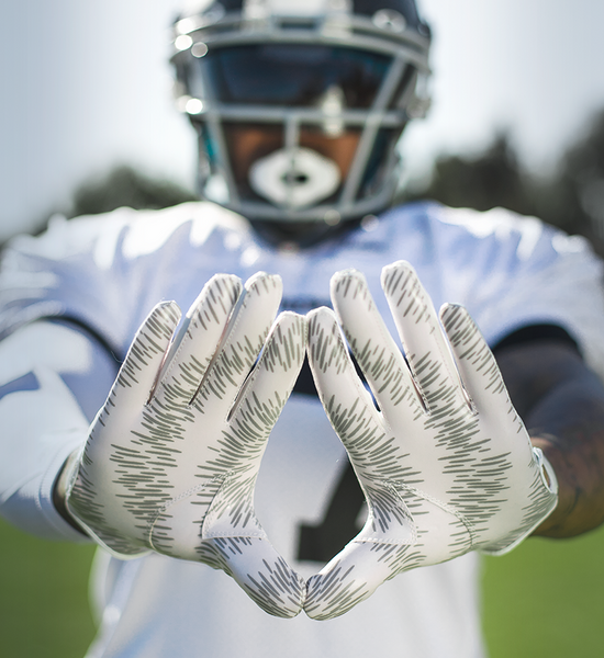 Football Gloves Style - Printed Palms