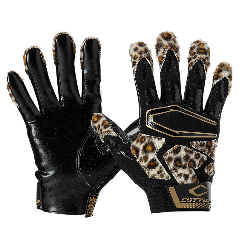 Rev Pro 4.0 Leopard Print LE Football Receiver Gloves | Cutters Sports