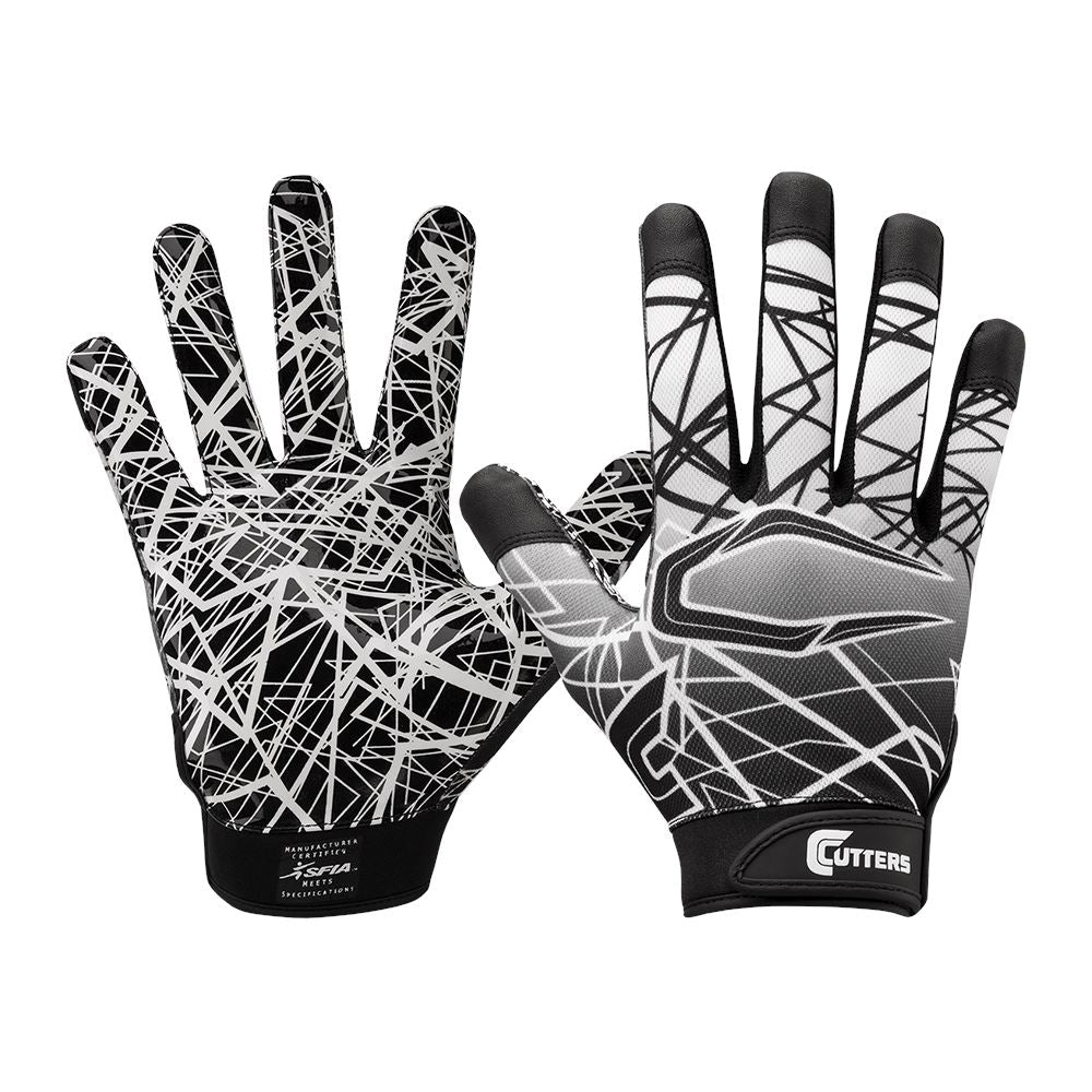 black cutters football gloves