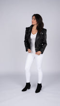 Charger l&#39;image dans le visualiseur de la galerie, Annette Womens Leather Jacket - Discounted!-Womens Leather Jacket-Fadcloset-XS-Black-FADCLOSET CA