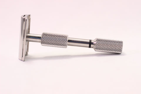 316L marine grade stainless steel single edge razor a double edge safety razor for wet shaving polished with carbon graphite inlay - Limited Edition