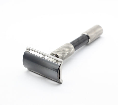 Custom Cx single edge safety razor machined by Carbon Shaving Co.