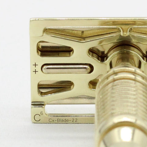 Brass Machined safety razor - Brass single edge razor