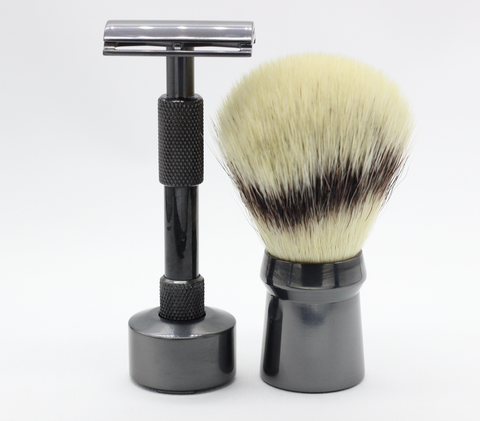 Titanium shaving kit with DLC - Black coating