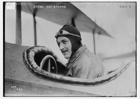 Steve McGordon with his mustache - original fighter pilot moustache