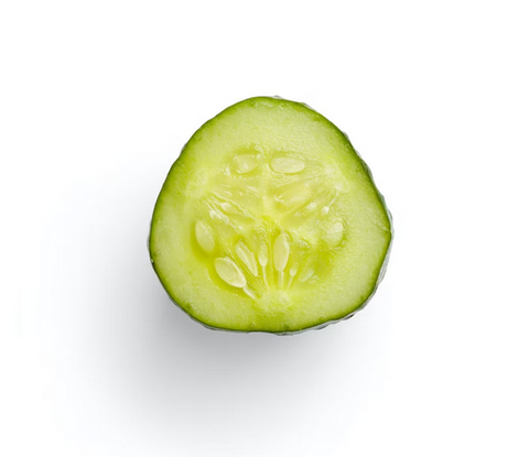 Cucumber is good for skin during shaving