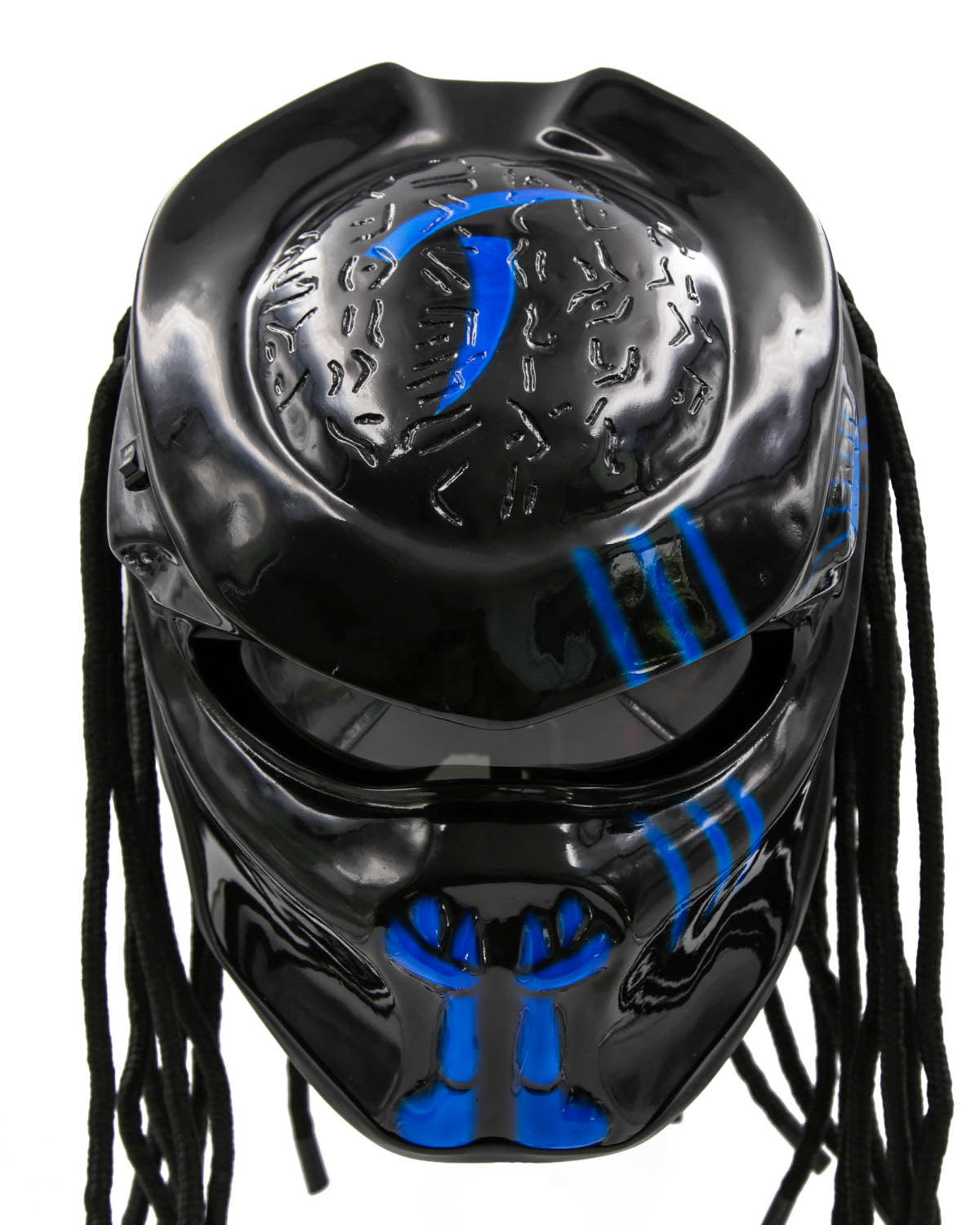 Blue - Chaos Predator Motorcycle Helmet - DOT Approved – Predator