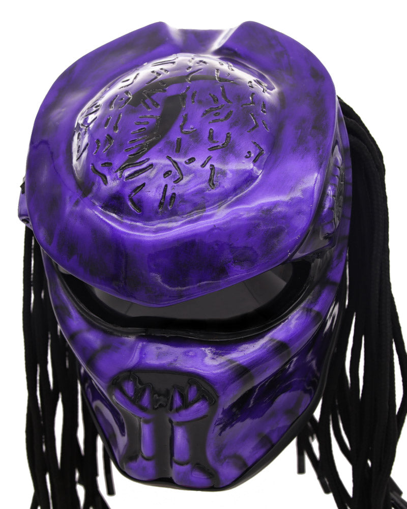 Galaxy Purple - Eon Predator Motorcycle Helmet - DOT Approved – Predator Collective Helmets