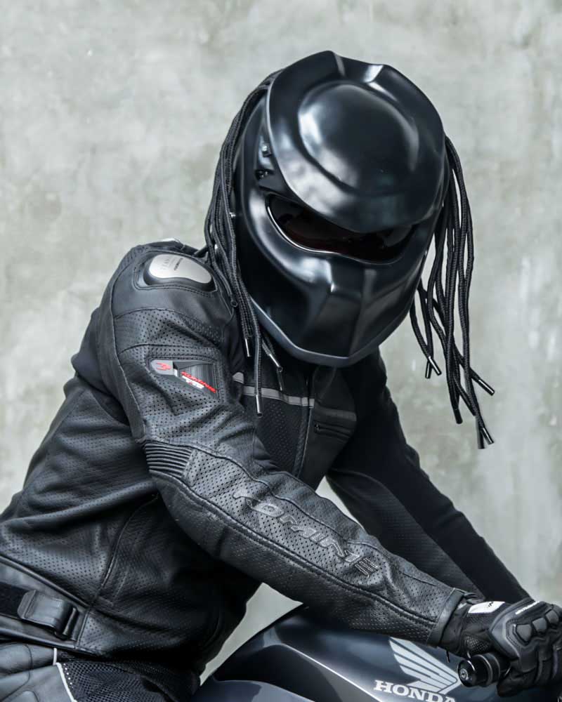 Matte Black - Dark Predator Motorcycle Helmet - DOT Approved – Predator