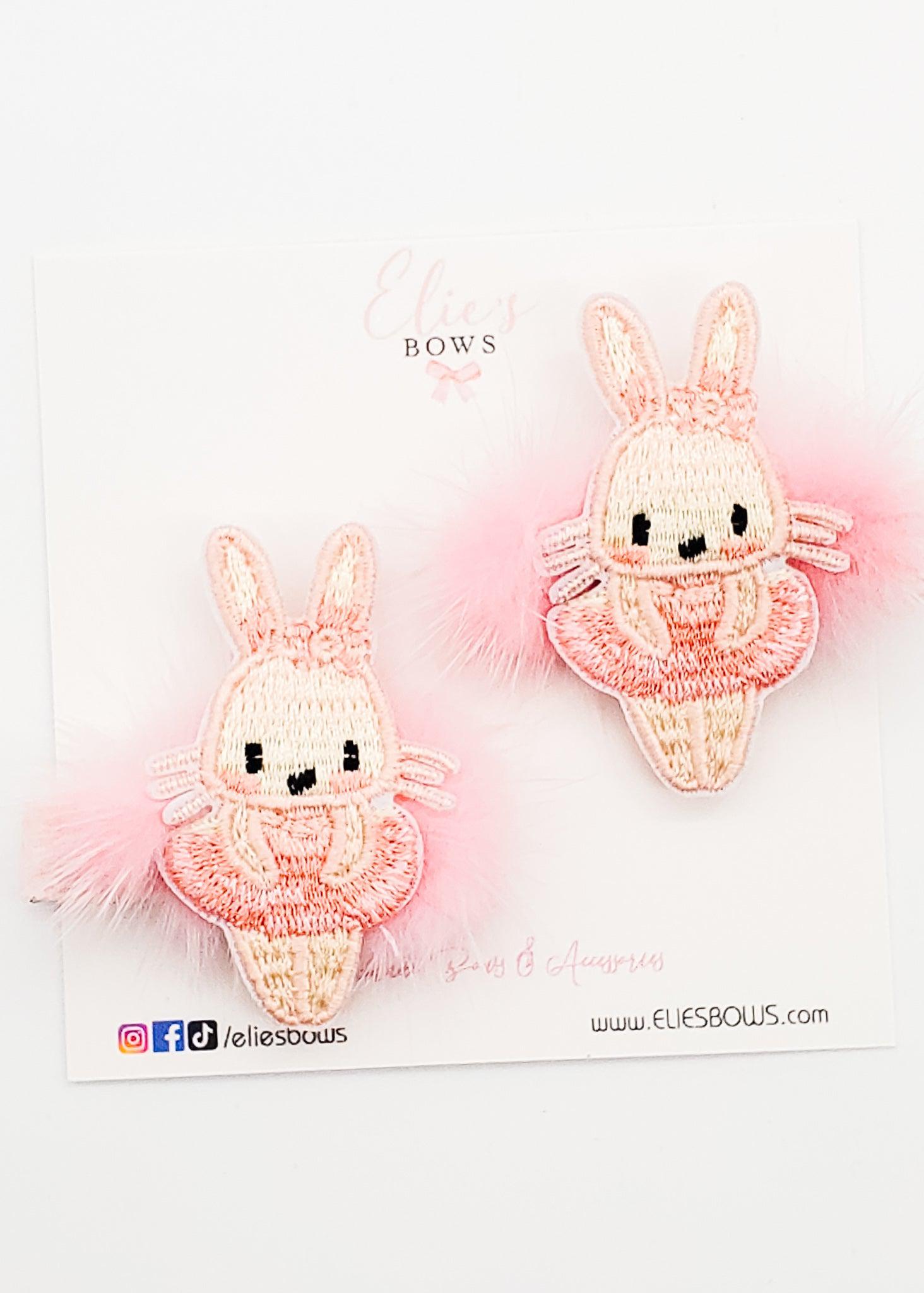 tutu ballerina bunny - Pigtails - 2.5"-Pigtails-Elie’s Bows-Elie’s Bows