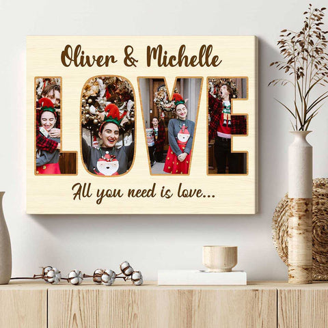 personalized love picture collage