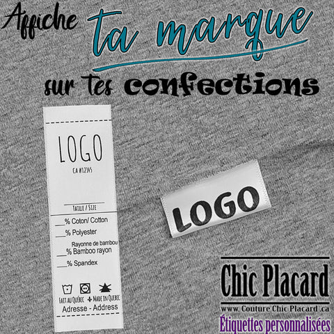 Étiquettes pour vêtements, Impression Partout au Québec - IBC Labels