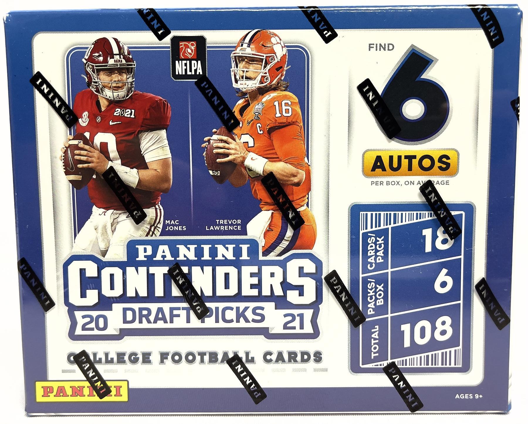 2018 Panini Contenders Draft Picks Football Hobby Box. 6 Autos per