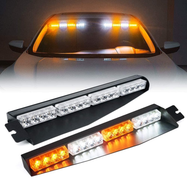 orange strobe light bar