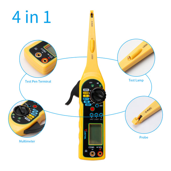 Auto Circuit Tester Multimeter Lamp Car Repair Tool Automotive Electrical Digital Multimeter 0V-380V