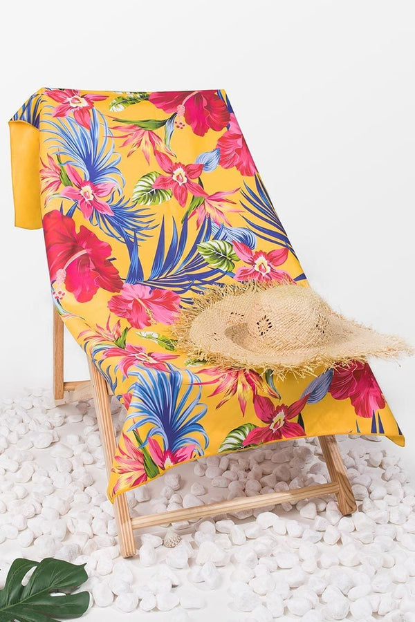 Manta de Playa Marigold Floral