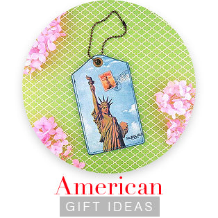 Online shopping for American/USA gift ideas from American bags, American wallet, American coin purse to American travel accessories and USA themed necklace, earrings, bracelet, ring