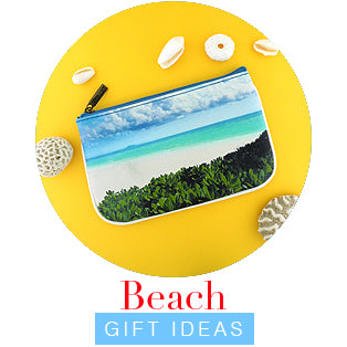 Online shopping for beach gift ideas from beach pouch, beach coin purse to beach travel accessories and beach necklace, beach bracelet, beach earrings
