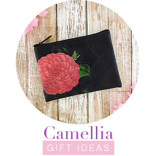 Online shopping for camellia gift ideas from camellia bags, camellia wallet, camellia coin purse to camellia travel accessories and camellia necklace, camellia bracelet, camellia earrings