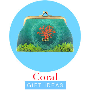 Online shopping for coral gift ideas from coral bags, coral wallet, coral coin purse to coral travel accessories and coral necklace, coral bracelet, coral earrings