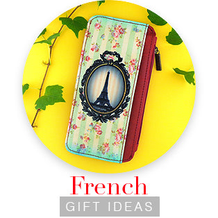 Online shopping for French gift ideas from French bags, French wallet, French coin purse to French travel accessories and French necklace, French bracelet, French ring