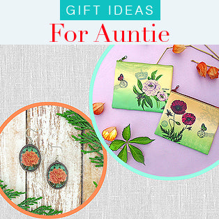 Online shopping for unique, beautiful and affordable gift ideas for auntie from vegan bags, wallets, coin purse to travel accessories and fashion necklaces, bracelets, earrings