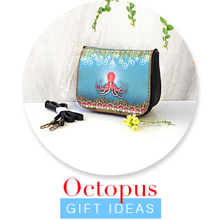 Online shopping for octopus gift ideas from octopus bags, octopus wristlets, octopus wallets, octopus coin purses, octopus pouches to octopus travel accessories and octopus necklace, octopus bracelet, octopus earrings