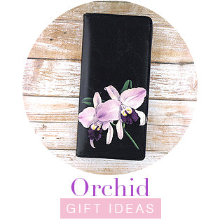 Online shopping for orchid gift ideas from orchid bags, orchid wallet, orchid coin purse to orchid travel accessories and orchid necklace, orchid bracelet, orchid earrings