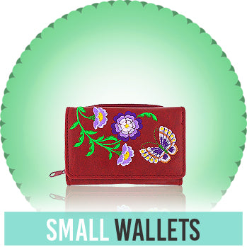 Online shopping for Eco-friendly, unique, beautiful and affordable vegan small wallets for women designed by LAVISHY and Mlavi.