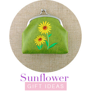 Online shopping for sunflower gift ideas from sunflower bags, sunflower wallet, sunflower coin purse to sunflower travel accessories and sunflower necklace, sunflower bracelet, sunflower earrings