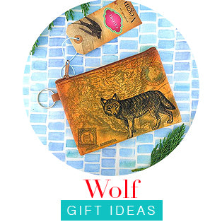 Online shopping for wolf gift ideas from wolf bags, wolf wallet, wolf coin purse to wolf travel accessories and wolf necklace, wolf bracelet, wolf earrings