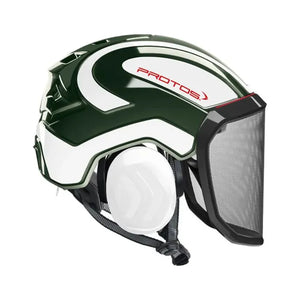 Pfanner PROTOS-GW Protos Helmet, Green/White - SawSuppliers.com