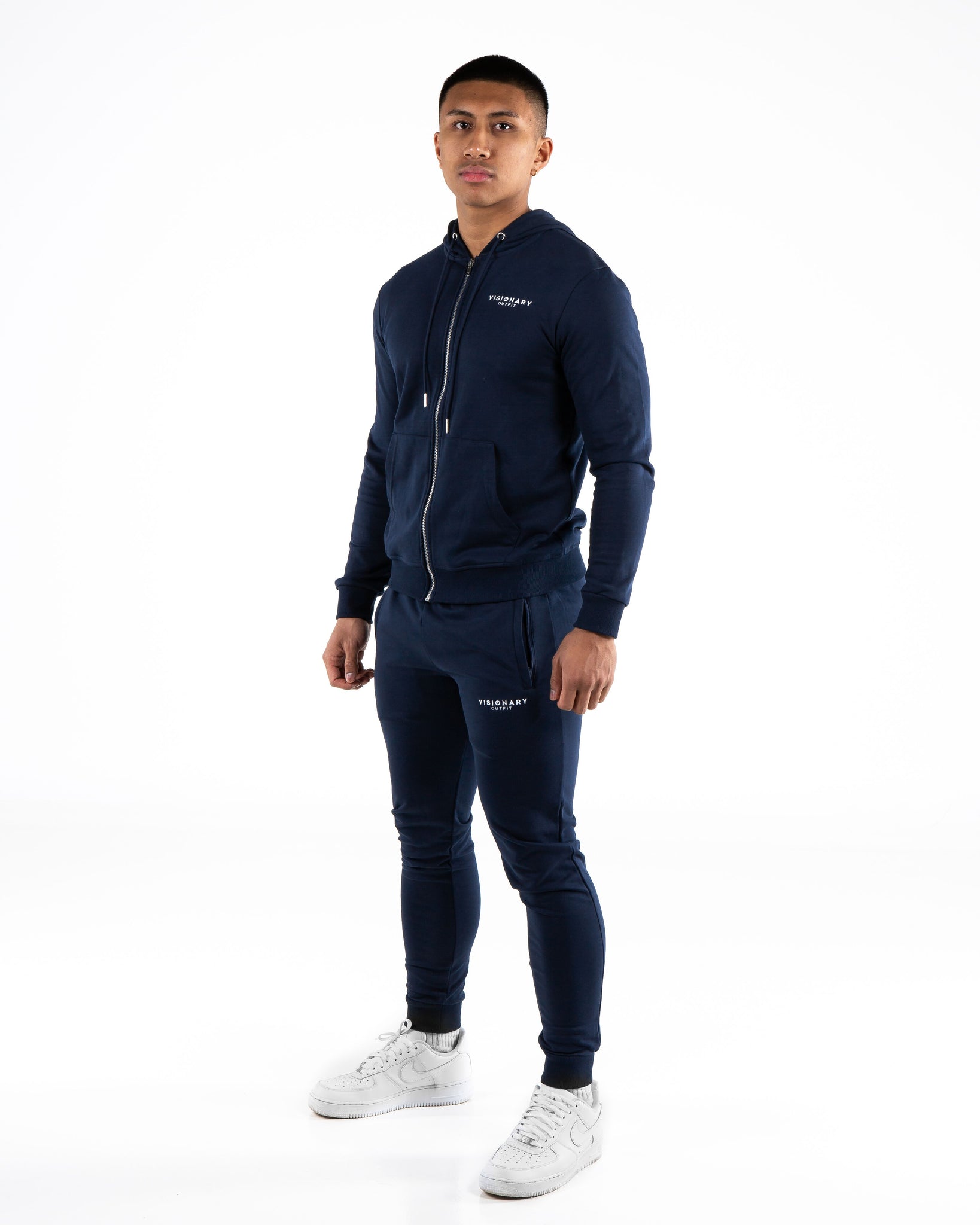 navy blue jogger outfits
