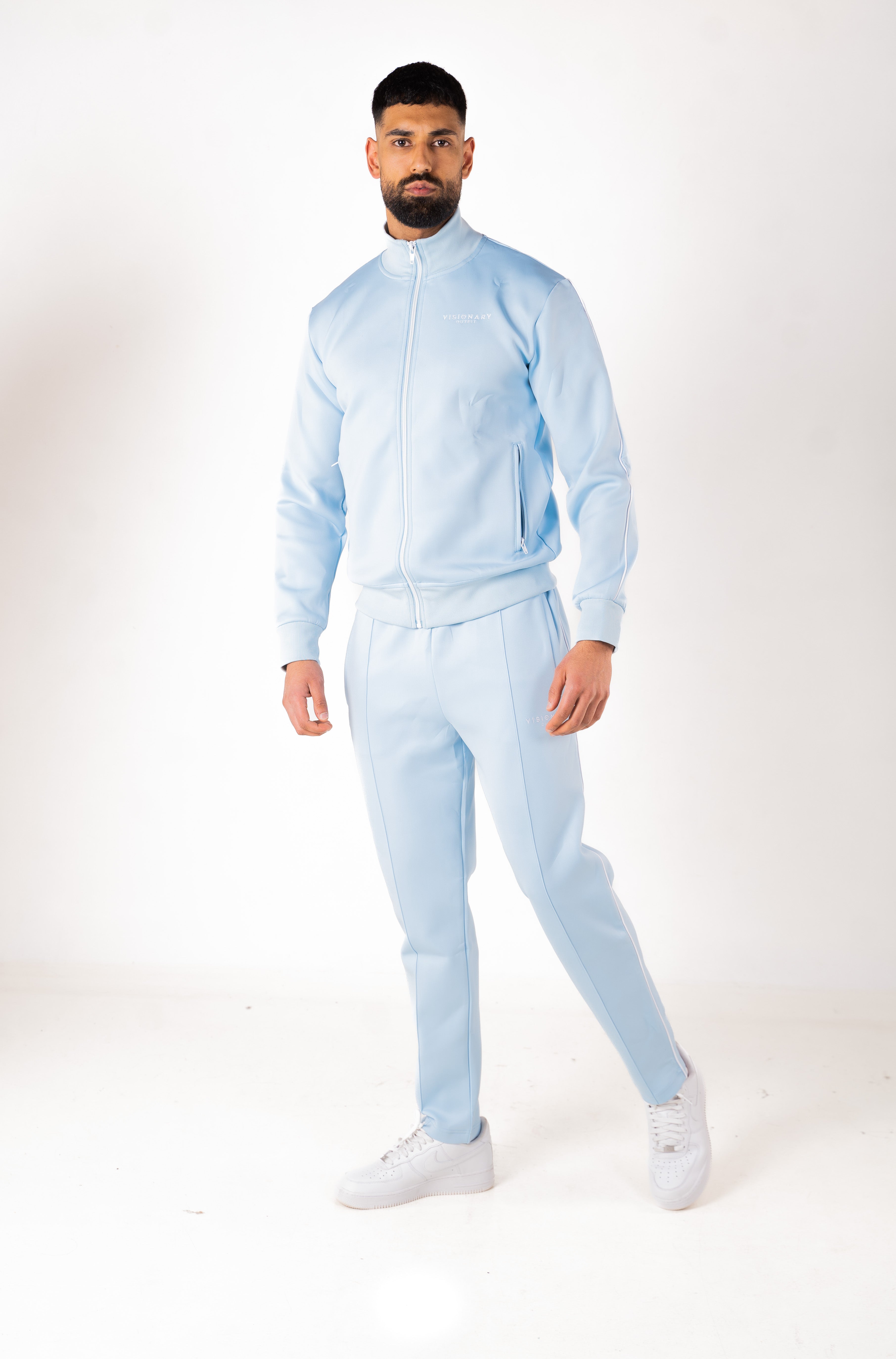 blue tracksuit outfit