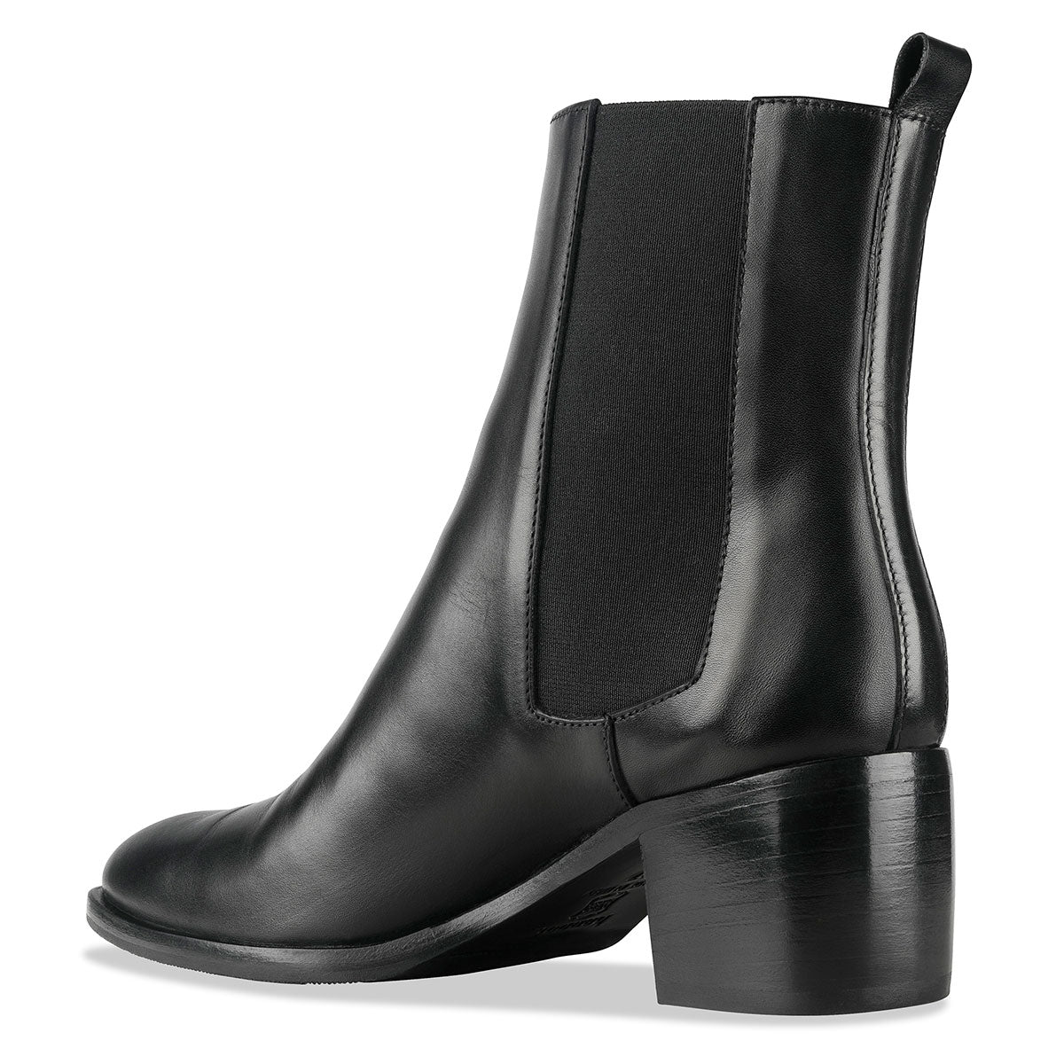 'Beans' Women's Black Leather Boots - Italian made Shoes | habbot