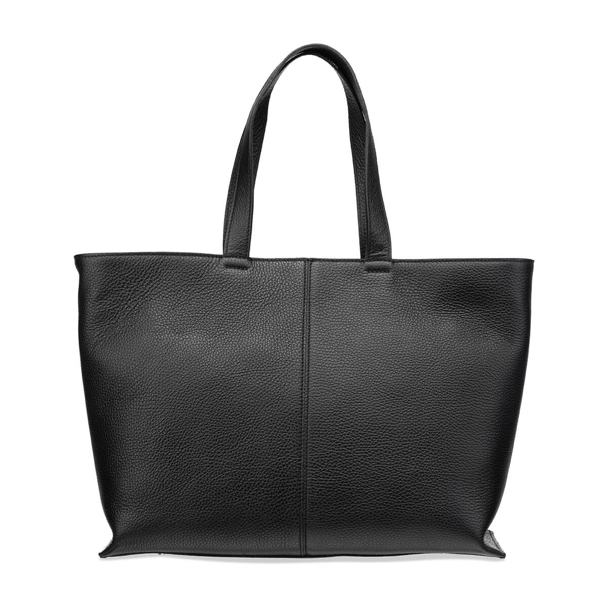 ‘tondo’ women’s black leather handbag – Made in Italy | habbot