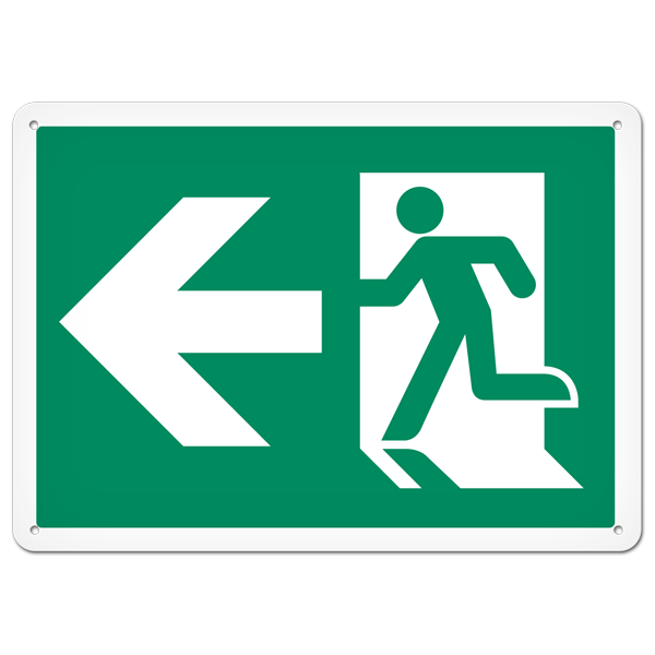 fire escape exit sign