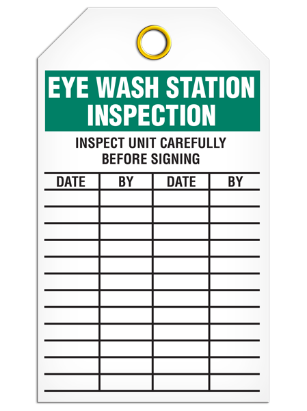 Inspection Tag - Eye Wash Station Inspection – INCOM connect