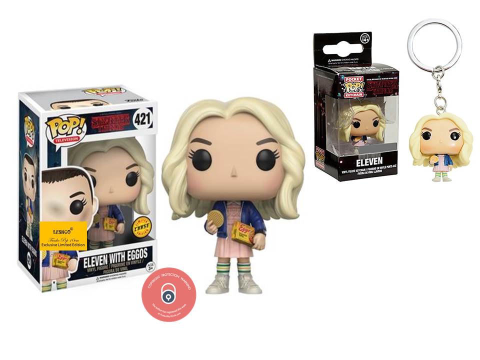 Funko Pop Stranger Things Eleven With Eggos + Free Pocket Pop Keychain ...