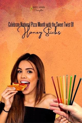 enjoy honey sticks for pizza month