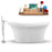 59" Streamline N1660BNK-140 Freestanding Tub and Tray with Internal Drain