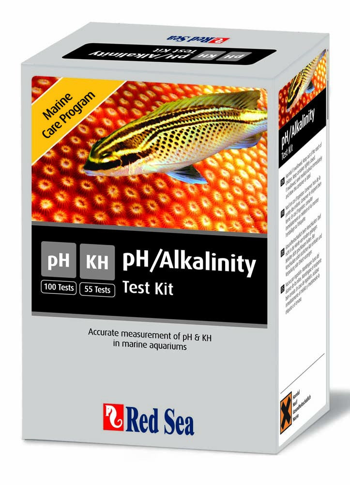 Red Sea Marine Care Program pH/Alkalinity Test Kit 100 pH tests 55 KH tests