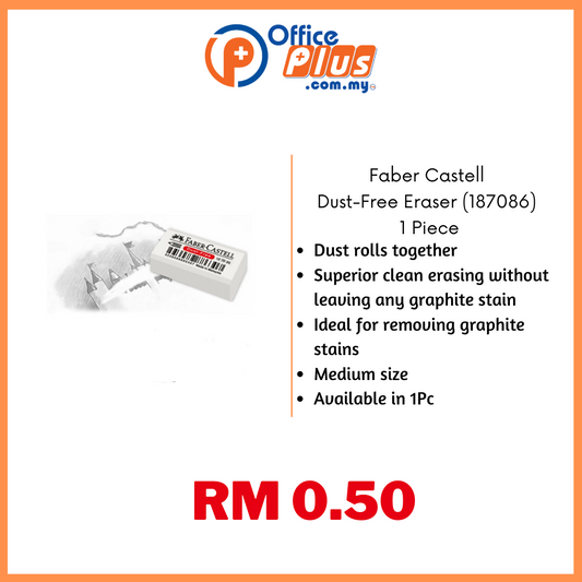 Faber-Castell Eraser PVC-Free White 1pc (S)