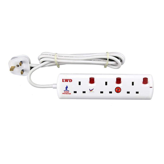 Energy Plug 2 Meter Extension Plug Extension Cord with 5 Outlets