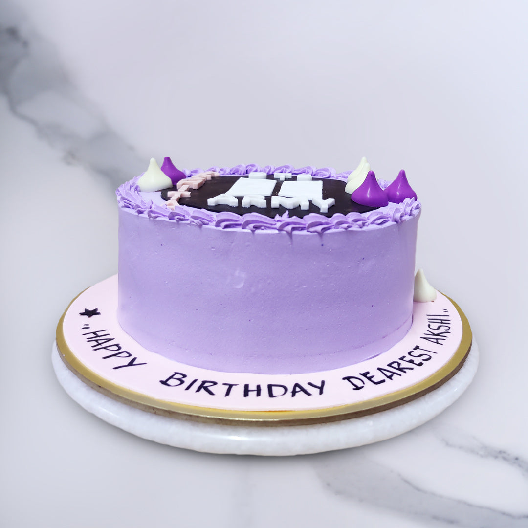 Purple Shell Cake - i am baker