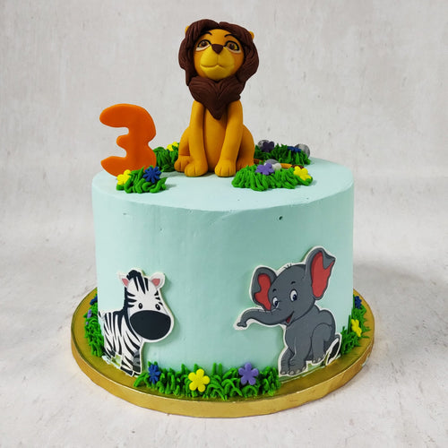 Simba Theme Kids Birthday Cake - Lahore Cakes - Cake Feasta