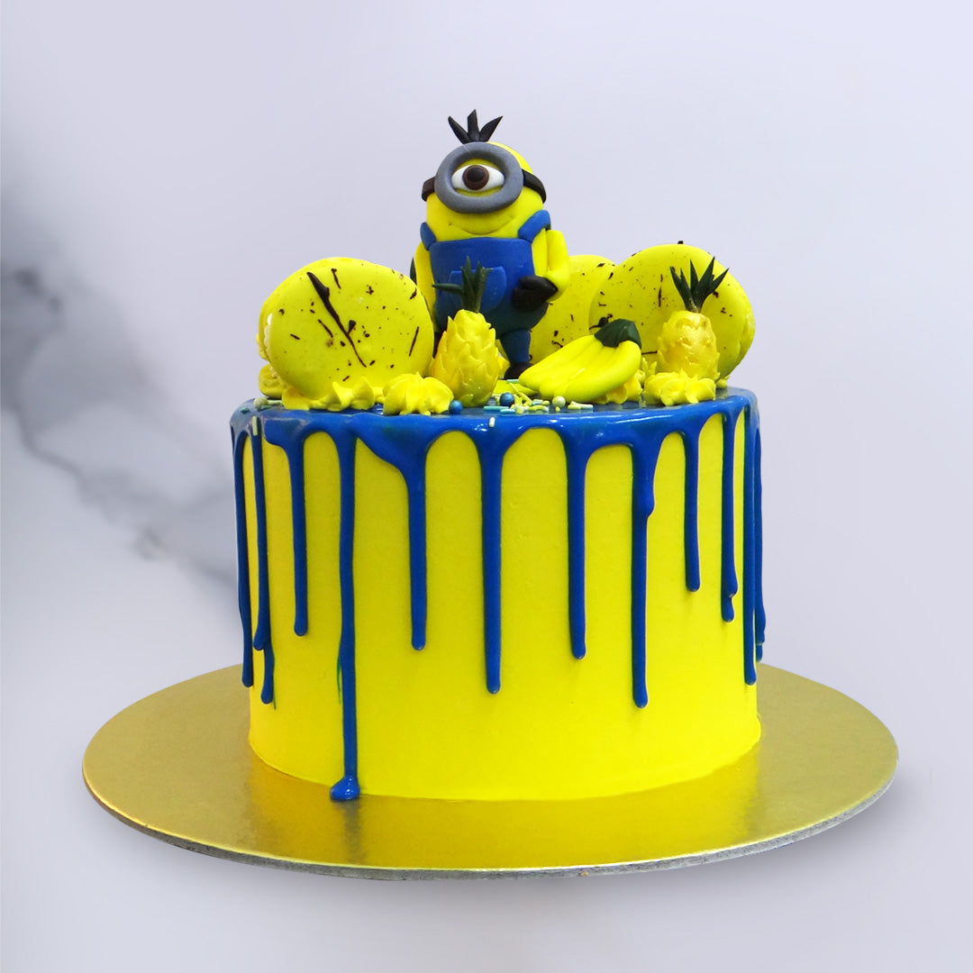 Easy Minion Baby Smash Cake! No Fondant! Cake Decorating - YouTube