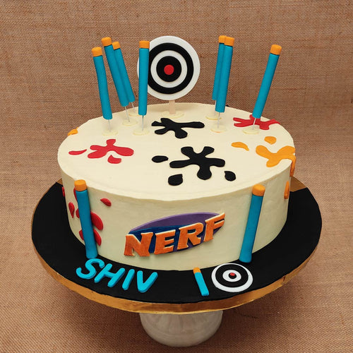 NERF Gun Fondant Cake Delivery In Delhi NCR