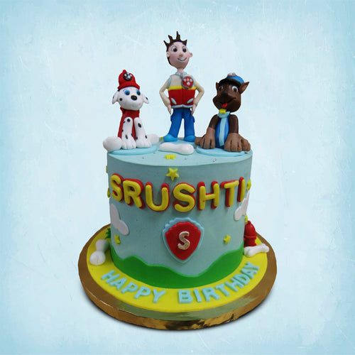 Chase And Marshall Cake | Paw Patrol Cake | Order Custom Cakes in Bangalore  – Liliyum Patisserie & Cafe